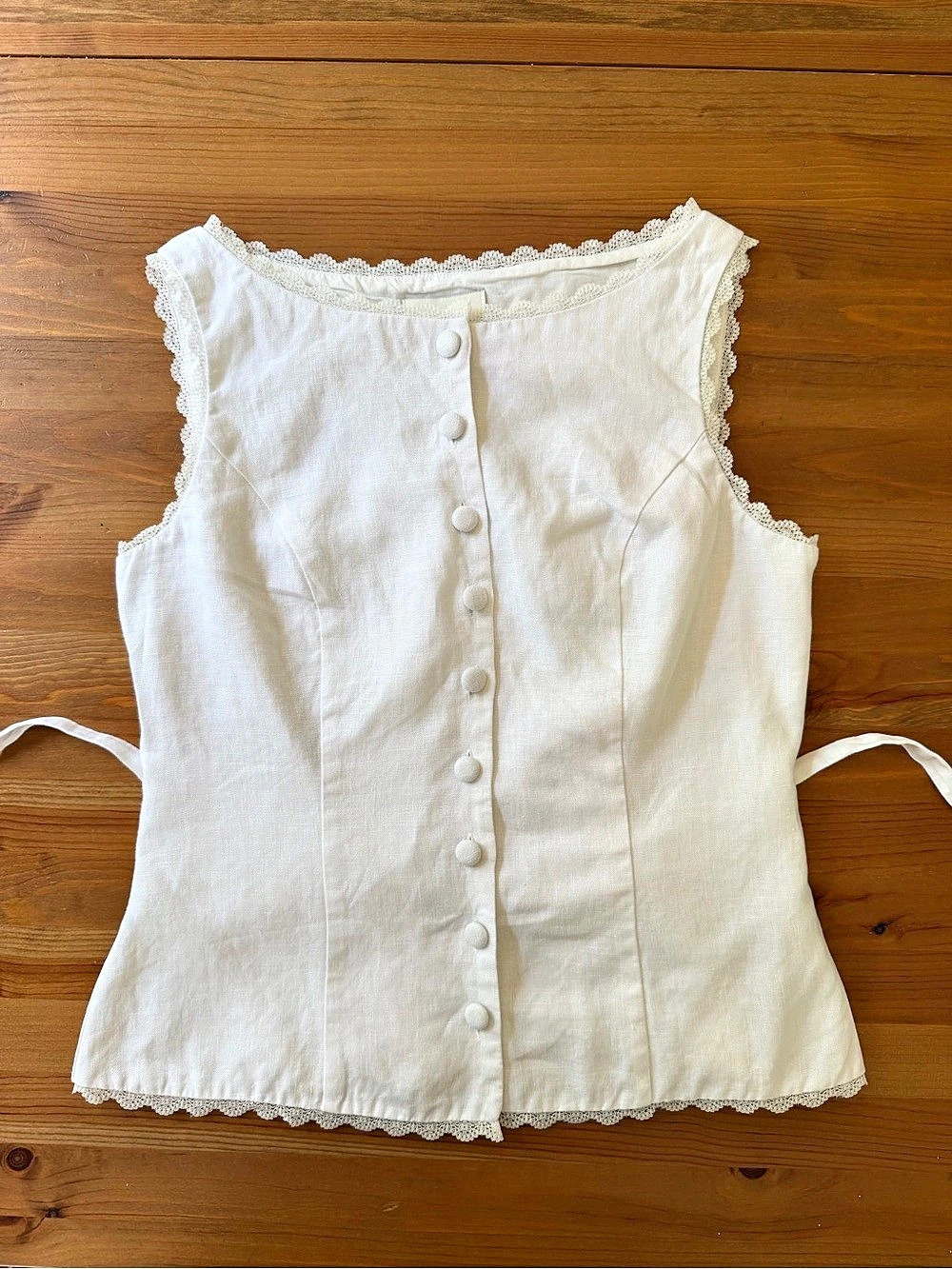 Reformation Amela Linen Top
